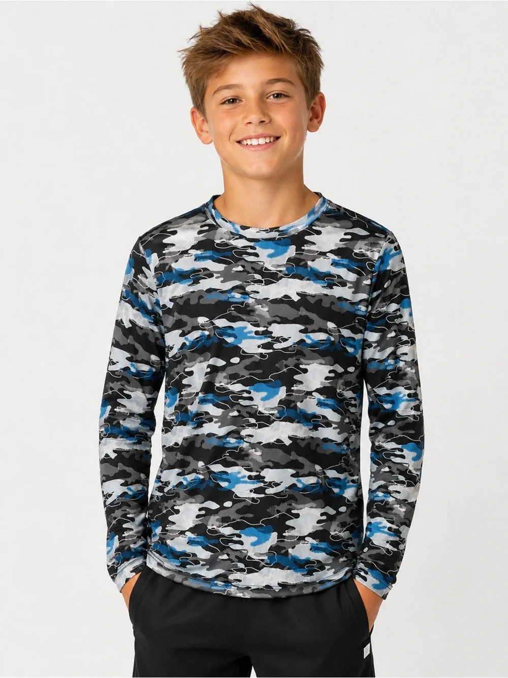 Ocean + Coast Blue Camouflage Performance Shirt - Picture 1 of 4